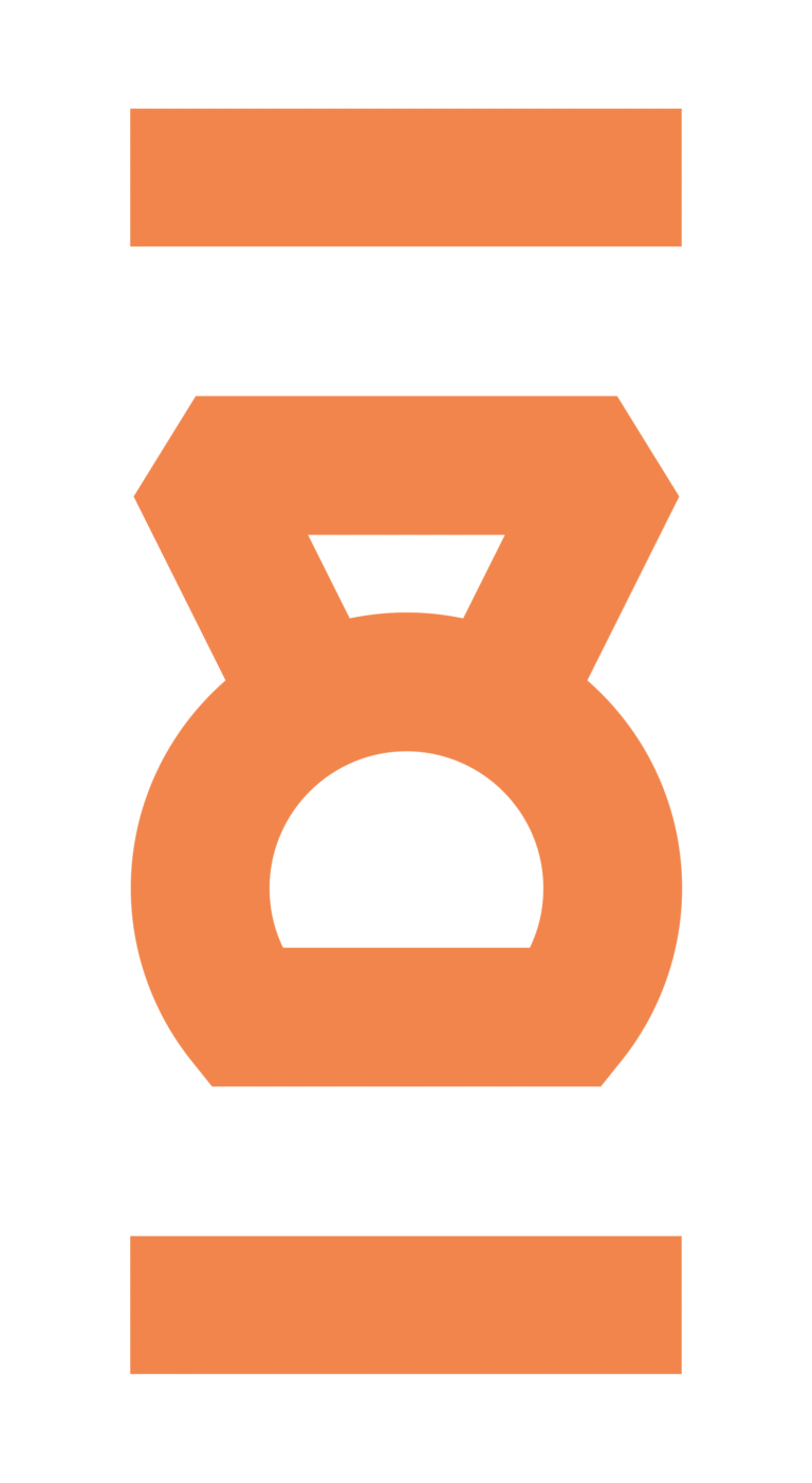 Ícone do Crossfit a laranja